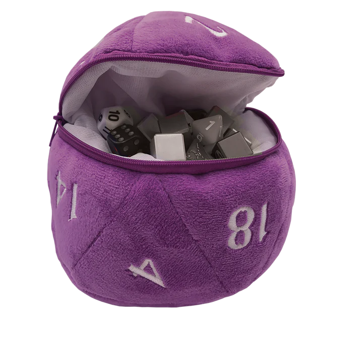 Ultra Pro - Plush D20 - Dice Bag - Purple