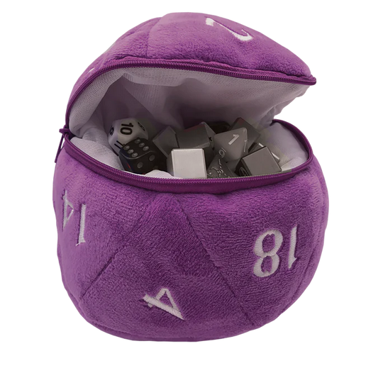 Ultra Pro - Plush D20 - Dice Bag - Purple