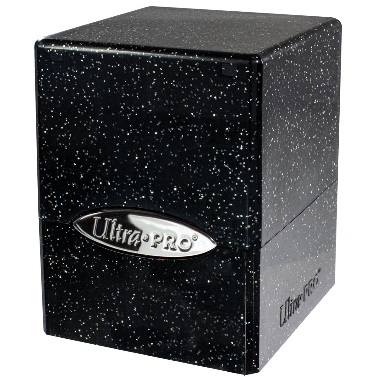 Ultra Pro Glitter Satin Cube Deck Box - Black