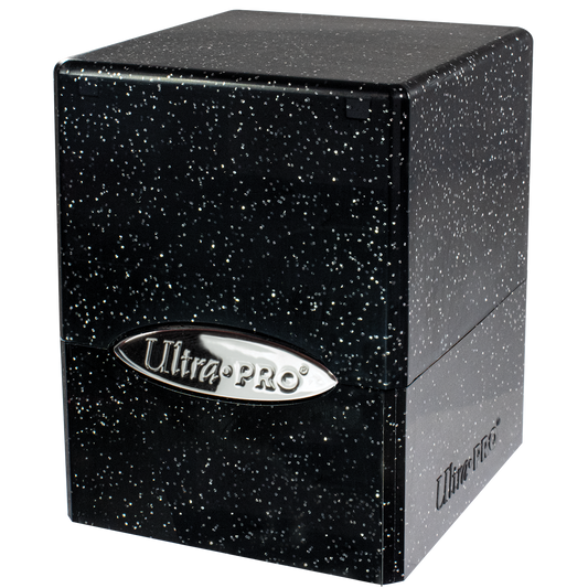 Ultra Pro Glitter Satin Cube Deck Box - Black