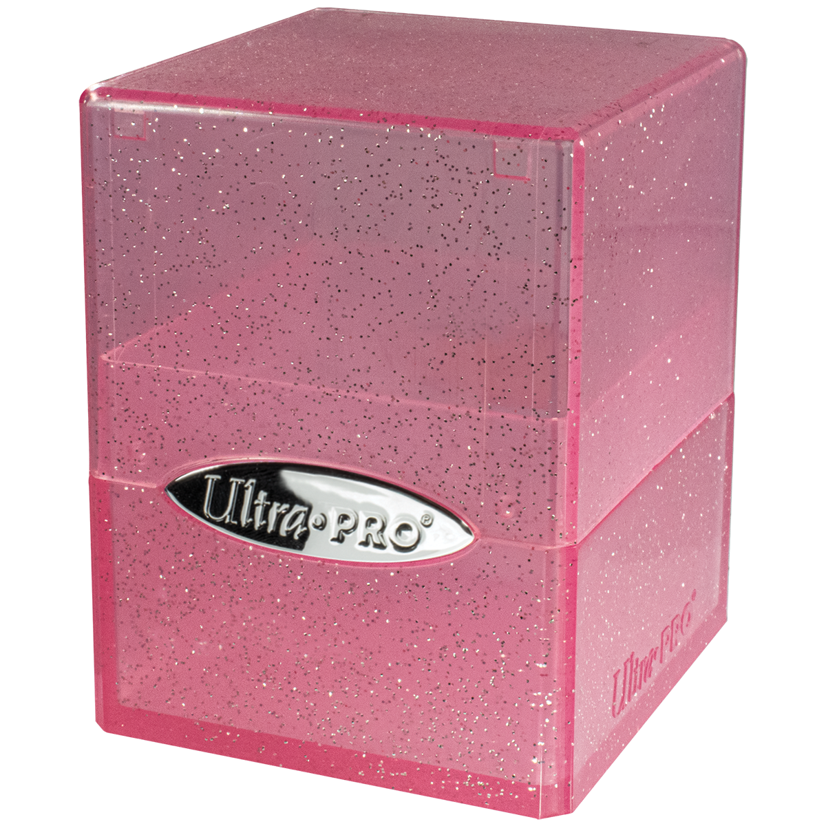 Ultra Pro Glitter Satin Cube Deck Box - Pink