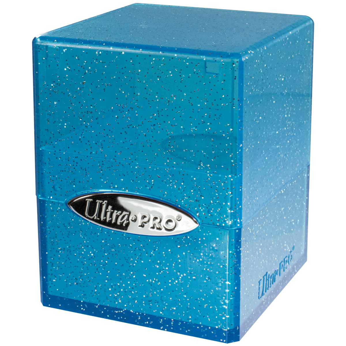 Ultra Pro Glitter Satin Cube Deck Box - Blue