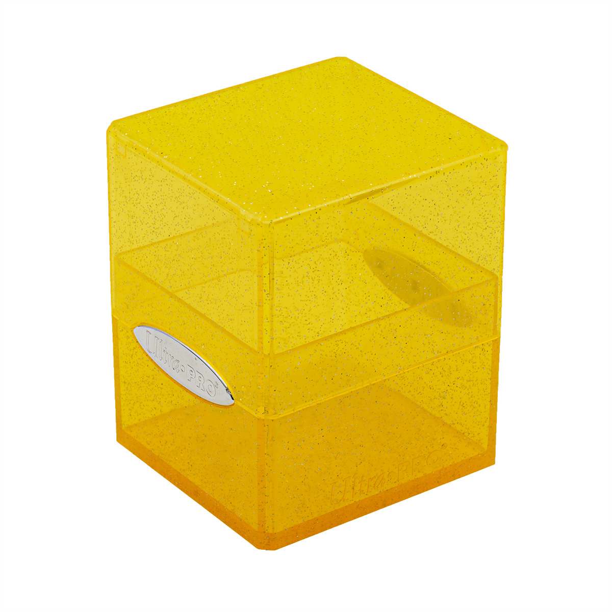 Ultra Pro Glitter Satin Cube Deck Box - Yellow