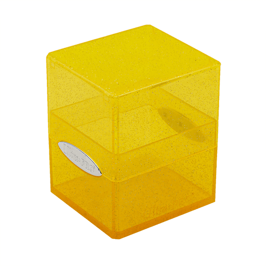 Ultra Pro Glitter Satin Cube Deck Box - Yellow
