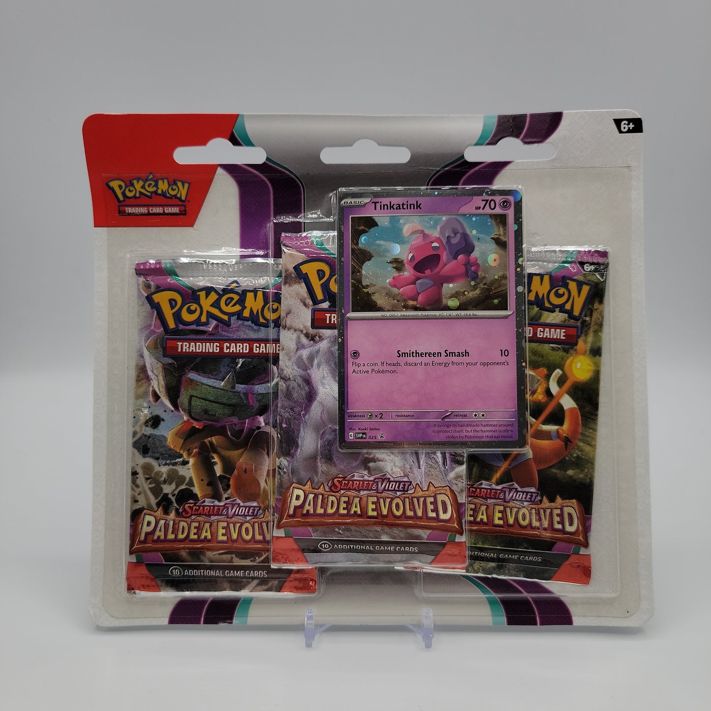 Pokemon - Scarlet and Violet - Paldea Evolved - Tinkatink - 3 Pack Blister