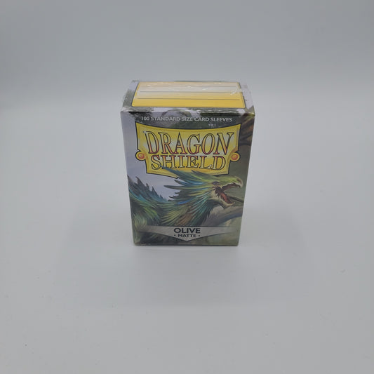 Dragon Shield - 100 Standard Sleeves - Olive Matte