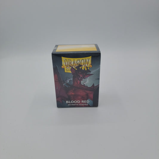 Dragon Shield - 100 Standard Sleeves - Blood Red Matte