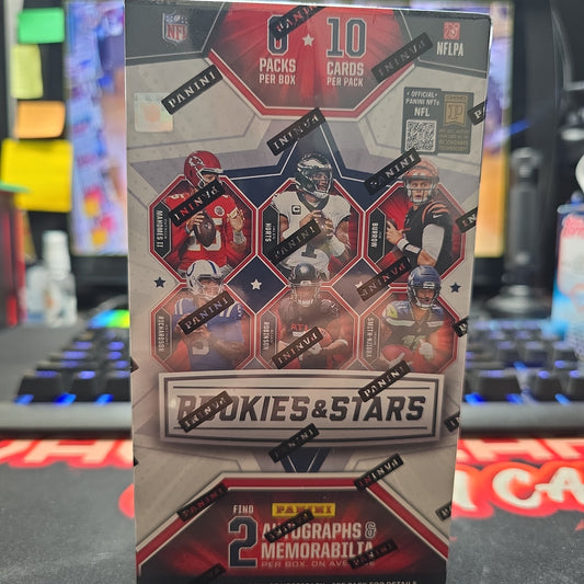 Panini 2023 NFL Football Rookies and Stars Hobby Box - Mahomes, Hurts Burrow, Richardson, Robinson, Smith-Njigba