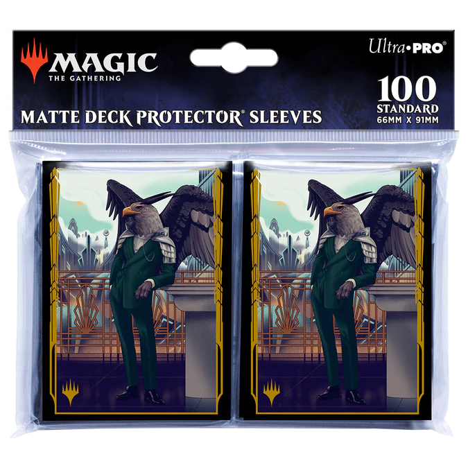 Ultra Pro - Magic The Gathering - MTG - 100 Standard Sleeves - Streets of New Capenna - Falco Spara Pactweaver