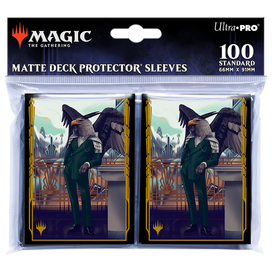 Ultra Pro - Magic The Gathering - MTG - 100 Standard Sleeves - Streets of New Capenna - Falco Spara Pactweaver