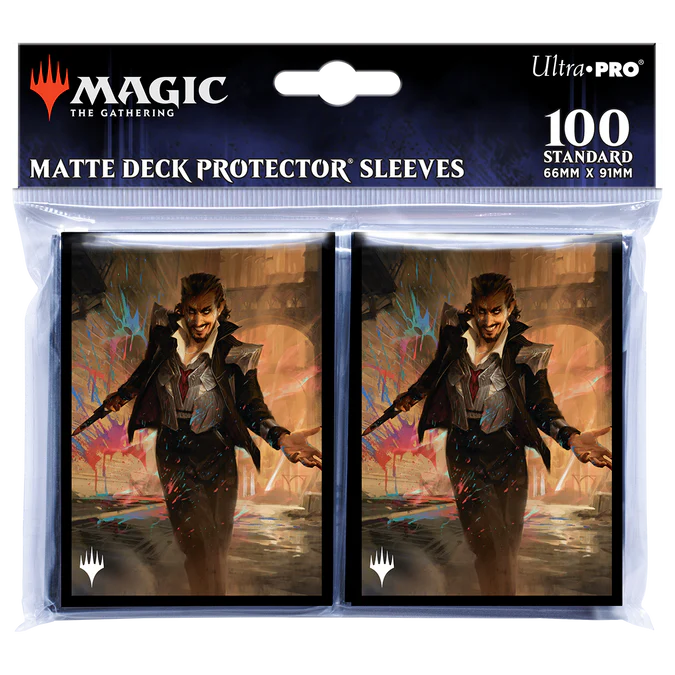 Ultra Pro - Magic The Gathering - MTG - 100 Standard Sleeves - Streets of New Capenna - Anhelo the Deacon Commander