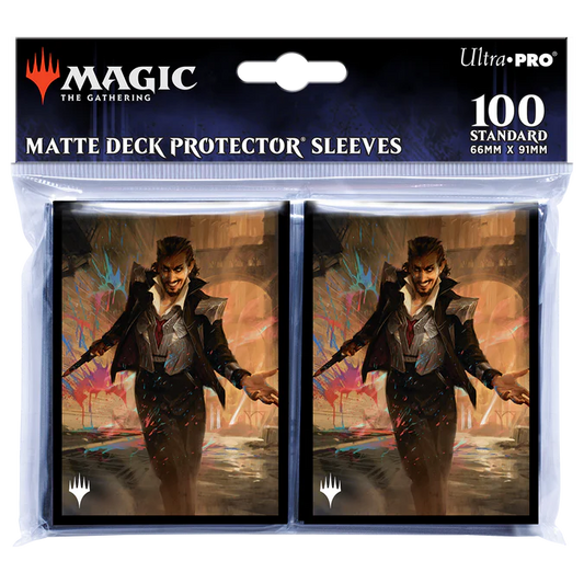 Ultra Pro - Magic The Gathering - MTG - 100 Standard Sleeves - Streets of New Capenna - Anhelo the Deacon Commander