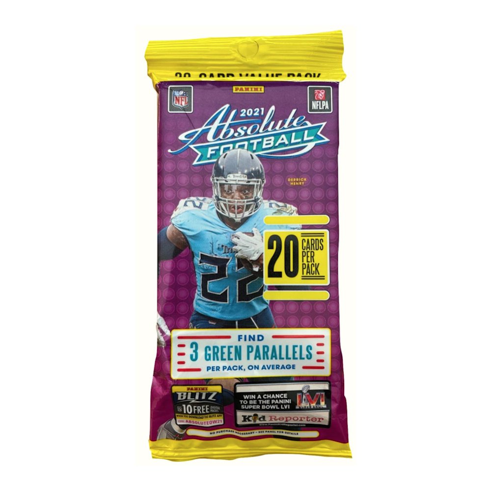 2021 Absolute NFL Football Cello Value Pack