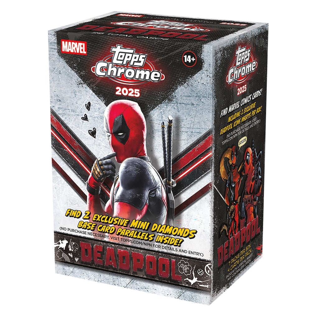 2025 Topps Chrome Marvel Deadpool Blaster Box