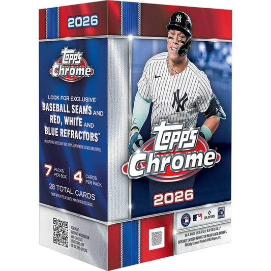 2026 Topps Chrome MLB Baseball Blaster Box