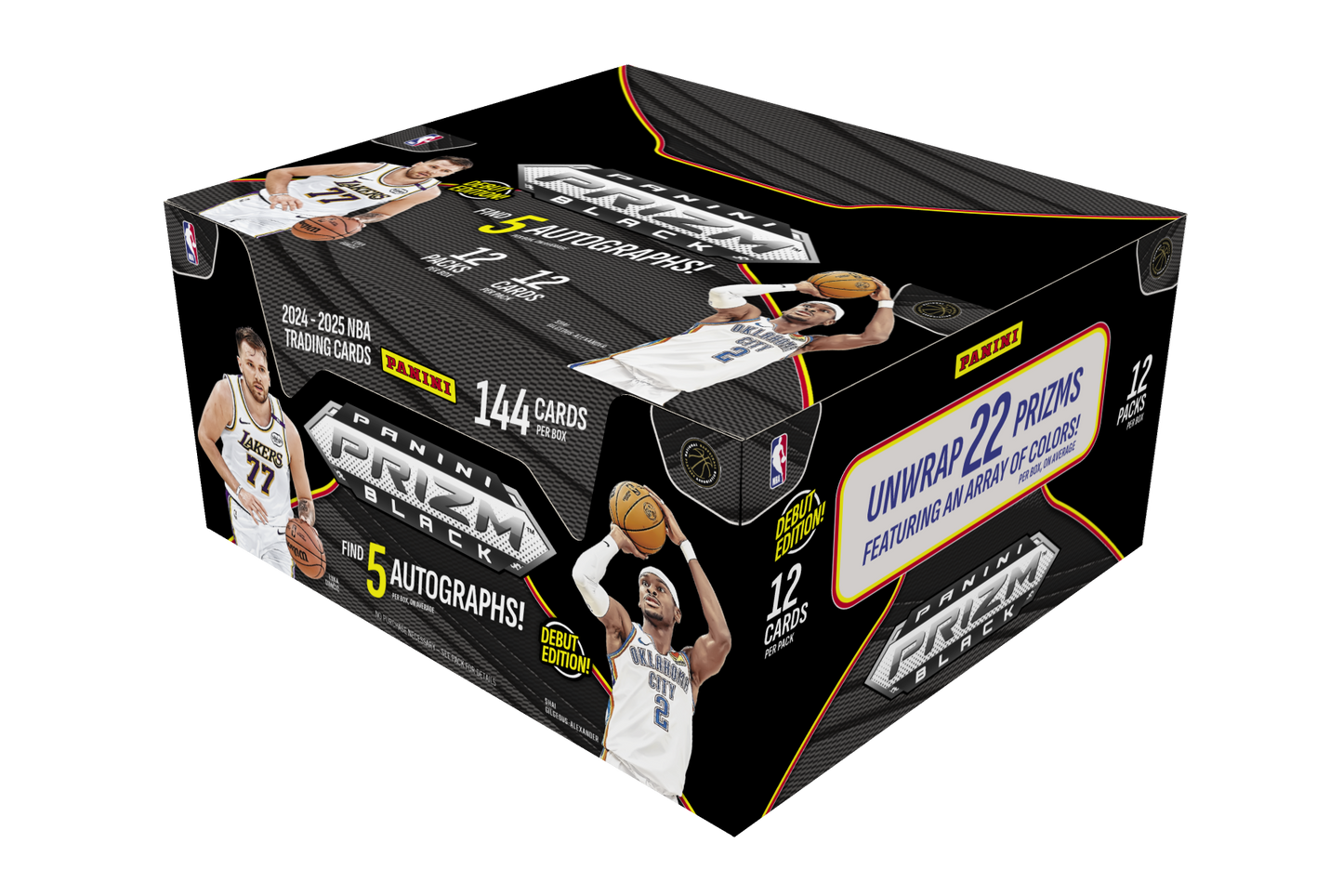 2024-25 Panini Prizm Black NBA Basketball Hobby Box