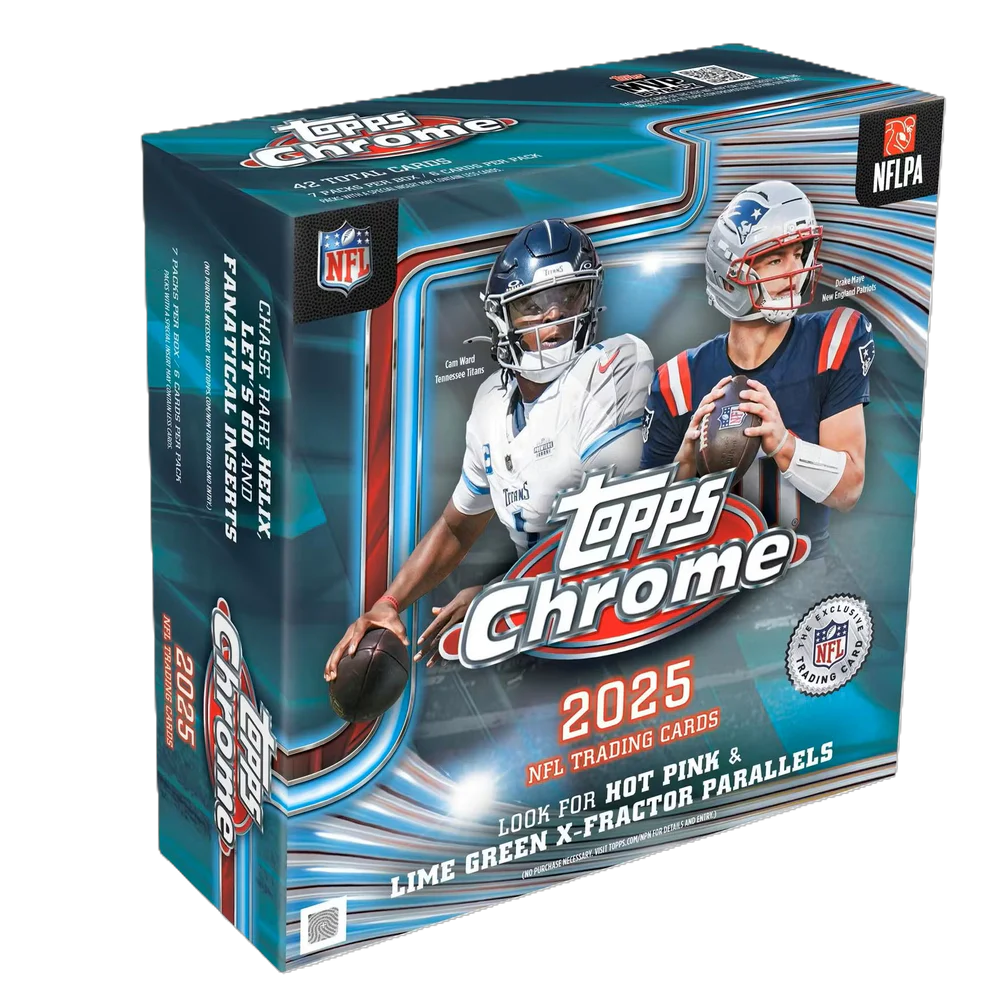 2025-26 Topps Chrome NFL Football Mega Box