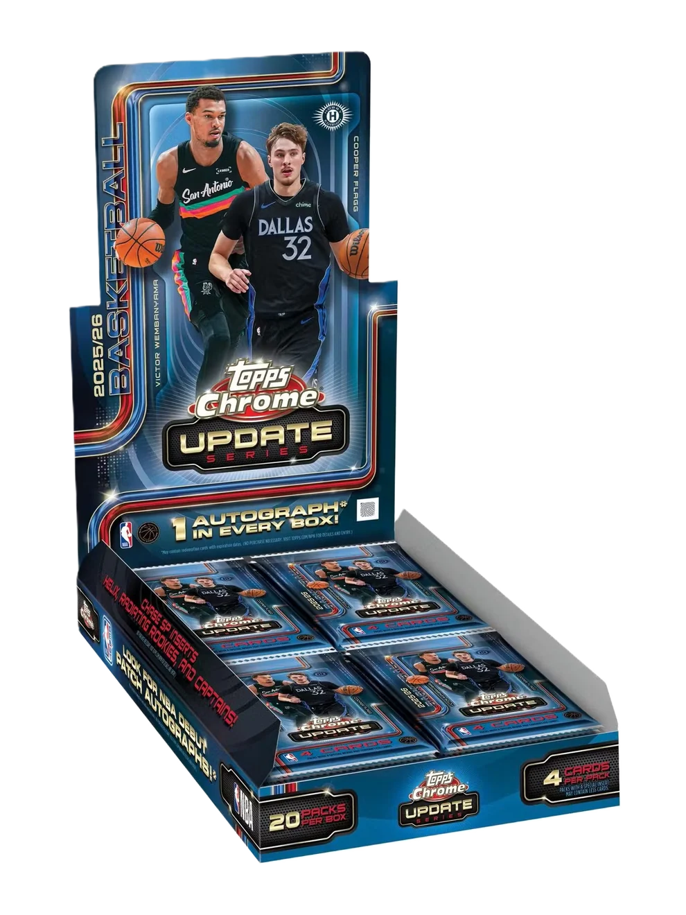 2026 Topps Chrome Update Series NBA Basketball Hobby Box