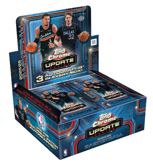 2026 Topps Chrome Update Series NBA Basketball Jumbo Hobby Box