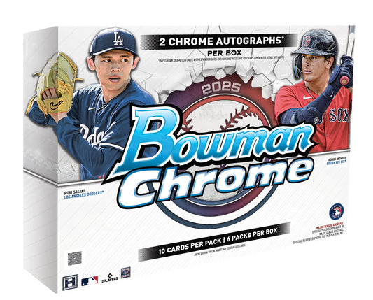 2025 Topps Bowman Chrome MLB Baseball Hobby Box