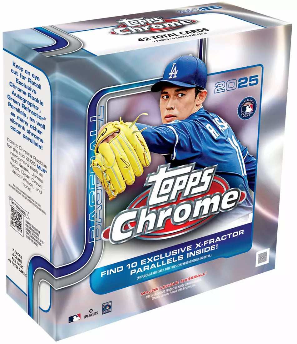 2025 Topps Chrome MLB Baseball Mega Box