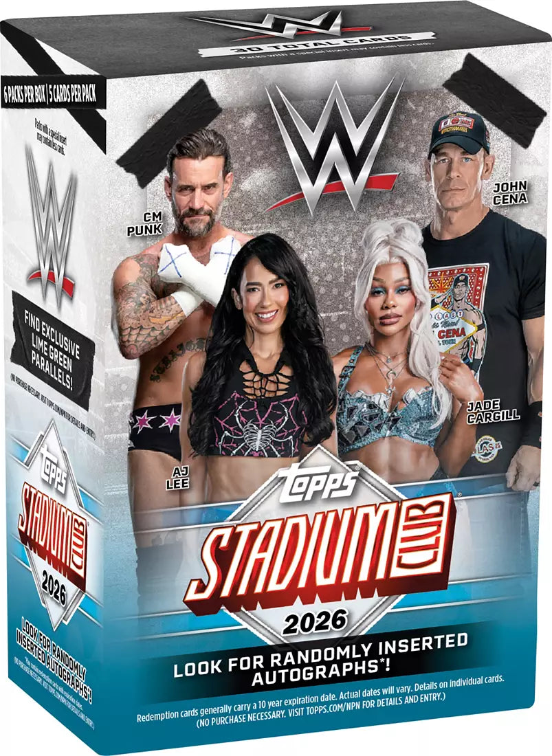 2026 Topps Stadium Club WWE Wrestling Blaster Box