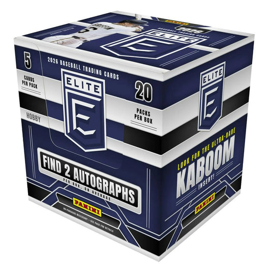 2026 Panini Elite MLB Baseball Hobby Box