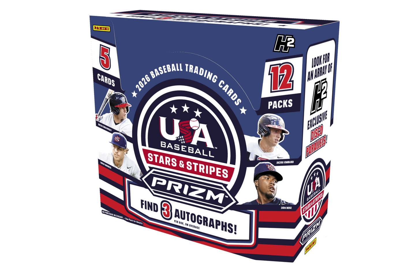 2026 Panini USA Stars & Stripes Prizm MLB Baseball H2 Hobby Box