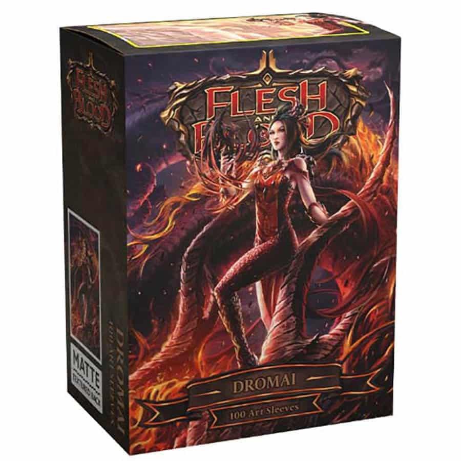 Dragon Shield - 100 Standard Size Card Sleeves - Flesh And Blood - Dromai