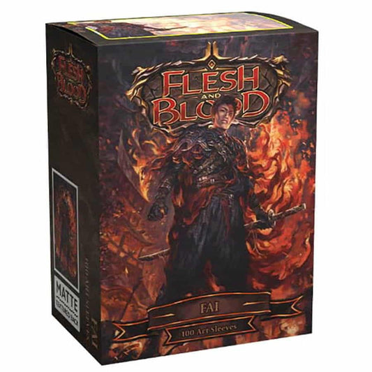 Dragon Shield - 100 Standard Size Card Sleeves - Flesh And Blood - Fai