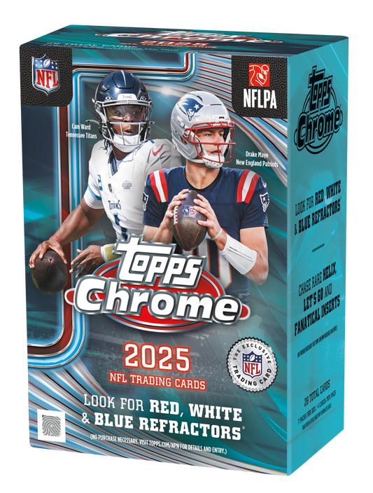 2025-26 Topps Chrome NFL Football Blaster Box