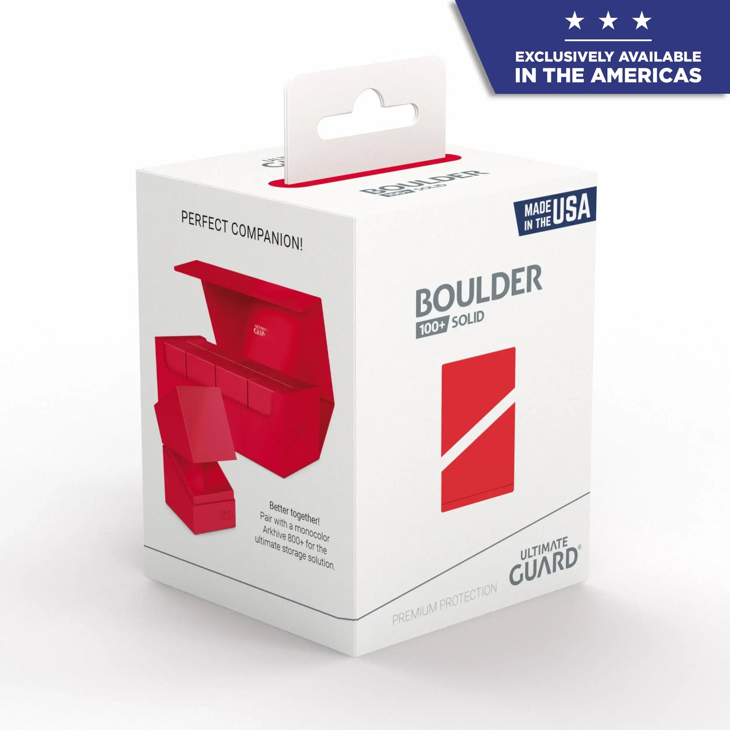 ULTIMATE GUARD - BOULDER 100+ - DECK BOX - SYN BLACK/RED