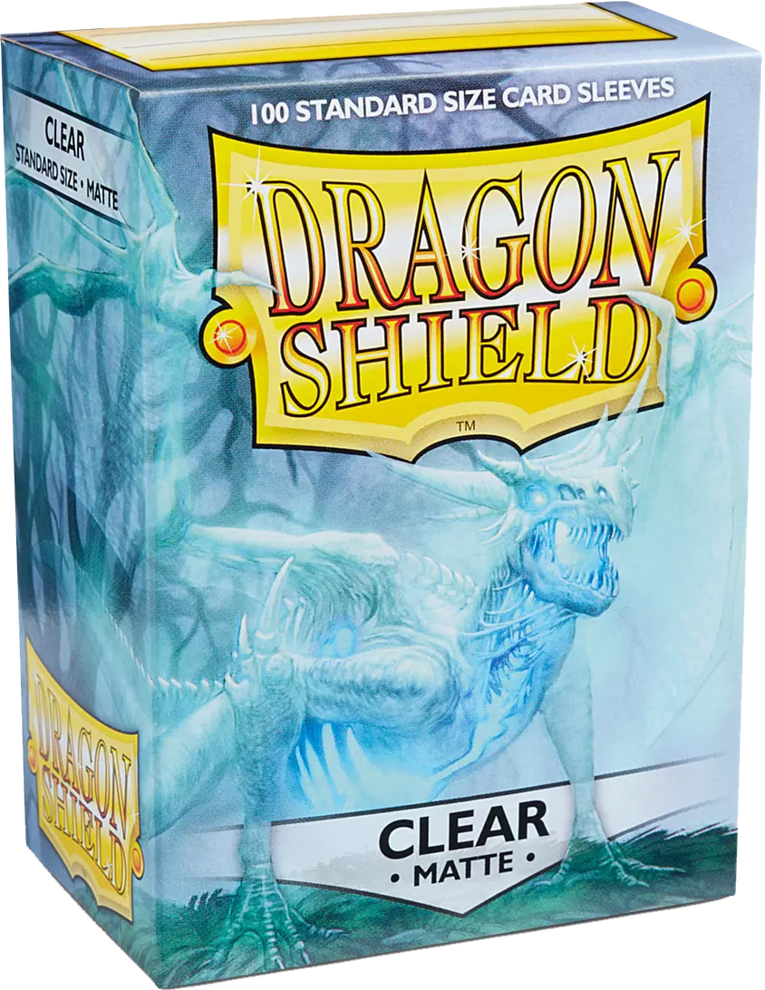 Dragon Shield - 100 Standard Sleeves - Matte Clear