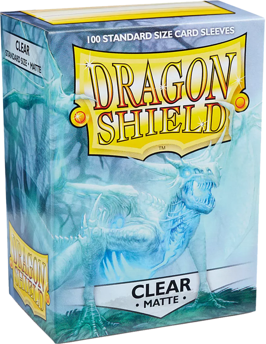 Dragon Shield - 100 Standard Sleeves - Matte Clear