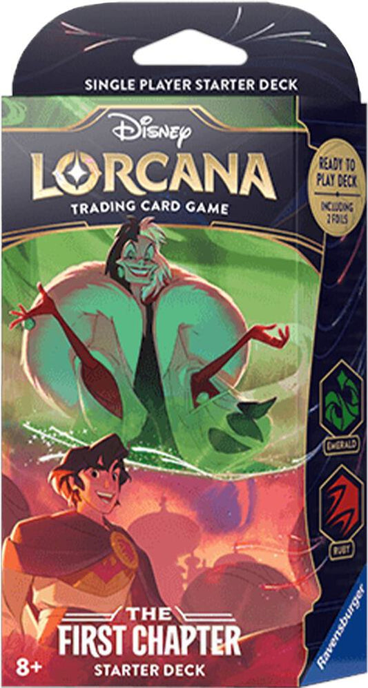 Disney- Lorcana - The First Chapter - Starter Deck - Emerald/Ruby