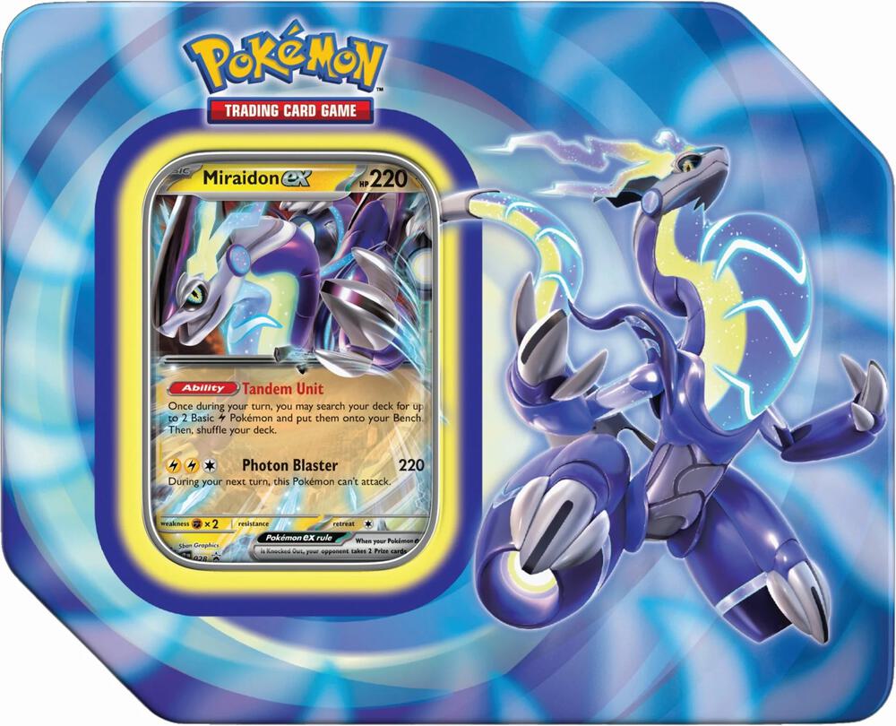 Pokemon - Scarlet and Violet - Paldea Evolved - Paldea Legends - Miraidon ex - Tin