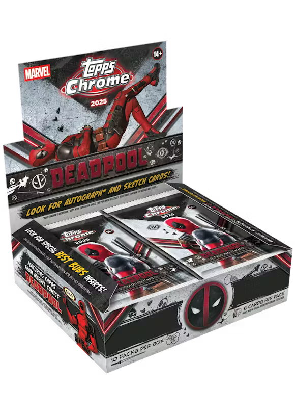 2025 Topps Chrome Marvel Deadpool Hobby Box