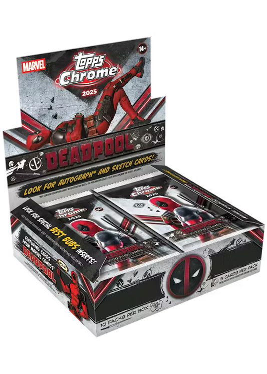 2025 Topps Chrome Marvel Deadpool Hobby Box
