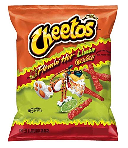 Cheetos Flamin Hot Limon Crunchy 2oz