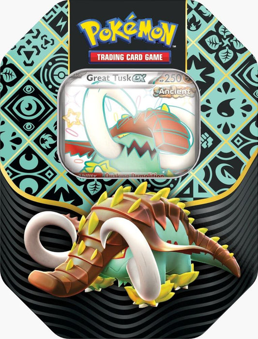 Pokemon - Scarlet and Violet - Paldean Fates - SV4.5 - International Tin - Great Tusk Ex