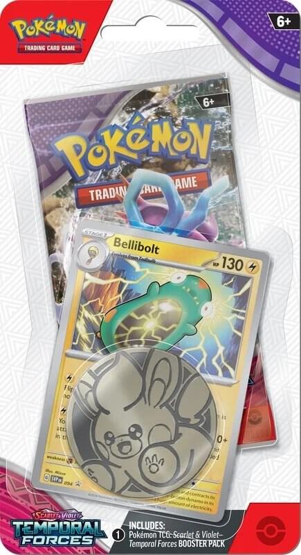 Pokemon - Scarlet and Violet - Temporal Forces - SV05 - Checklane Blister Pack - Bellibolt