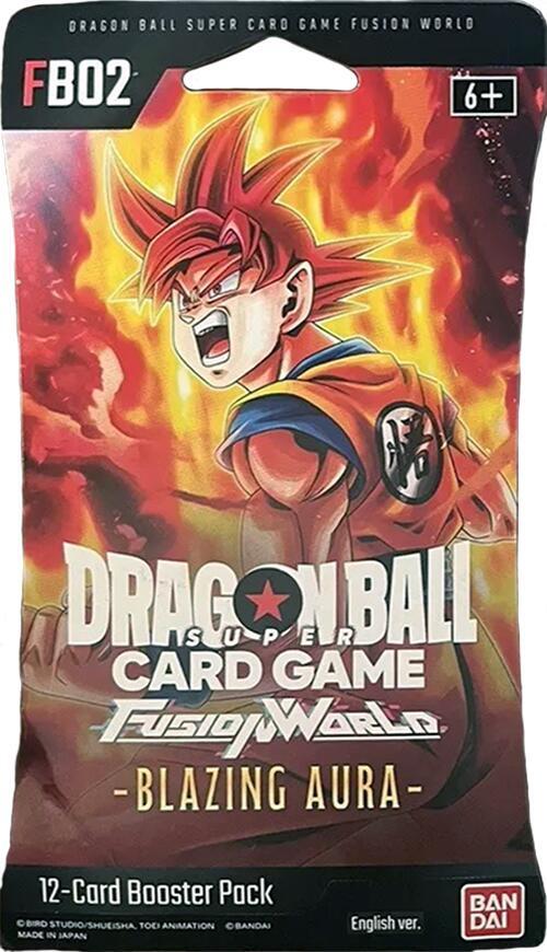 Bandai - Dragon Ball Super - Fusion World -  FB02 - Blazing Aura - Sleeved Booster Pack