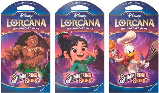 Disney Lorcana Shimmering Skies Sleeved Booster Pack - Style Varies