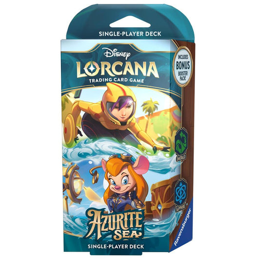 Disney - Lorcana - Azurite Sea - Starter Deck - Go Go Tomago/Gadget Hackwrench - Emerald/Sapphire