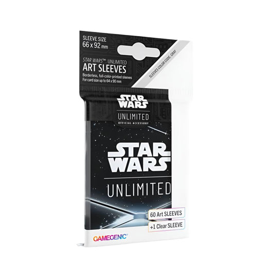 GameGenic - Star Wars Unlimited - Art Sleeves - 60 + 1 -  Card Back Black