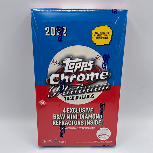 2022 MLB Topps Chrome Platinum Baseball Hobby Box LITE
