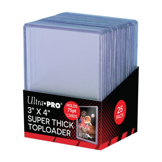 Ultra Pro - 3x4 Super Thick Toploader 75pt - 25 Pack