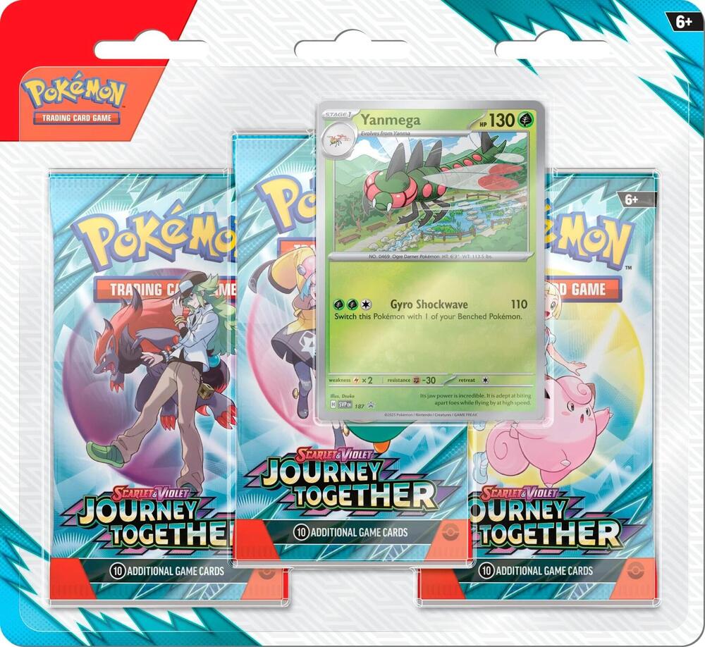 Pokemon - Scarlet and Violet - Journey Together - SV09 - 3 Pack Blister - Styles Vary