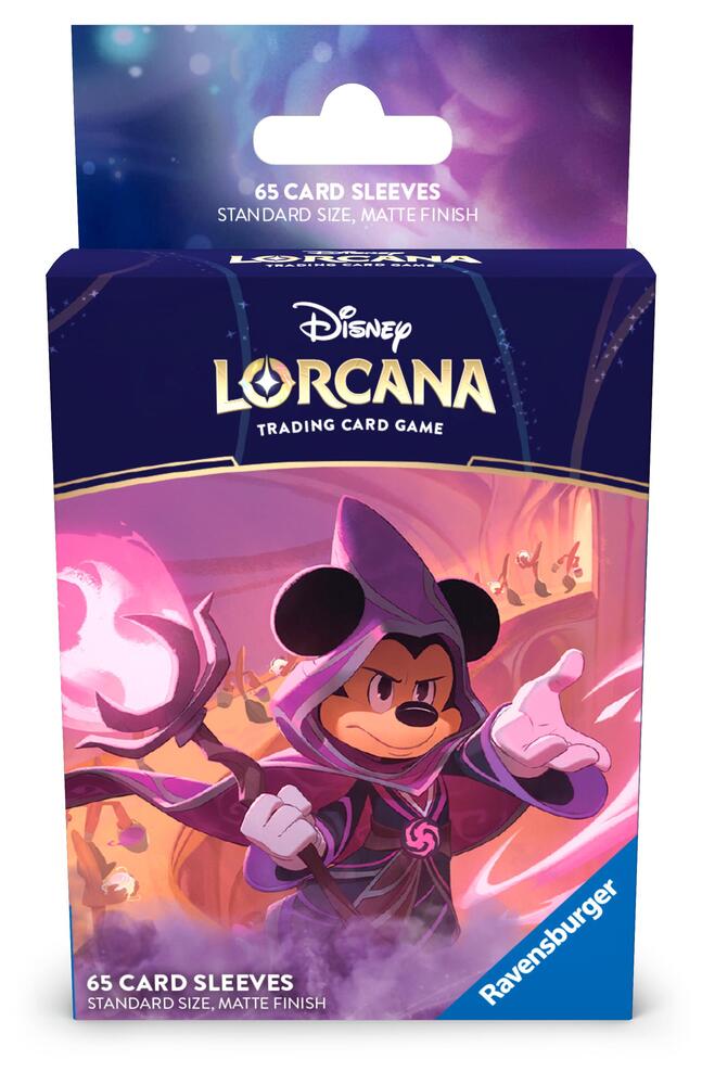 Disney - Lorcana - 65 Card Sleeves - Mickey Mouse and Wayward Sorcerer