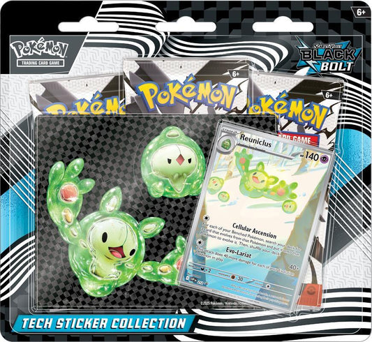 Pokemon - Scarlet and Violet - Black Bolt -  SV10.5 - Tech Sticker Collection - Reuniclus